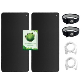 Couslewi Grounding Mat Kit (2 Packs), 2 Grounding Pads with 2 Grounding Cables and 2 G