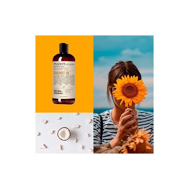Pierres Apothecary Coconut Nourishing Shampoo, 16 oz