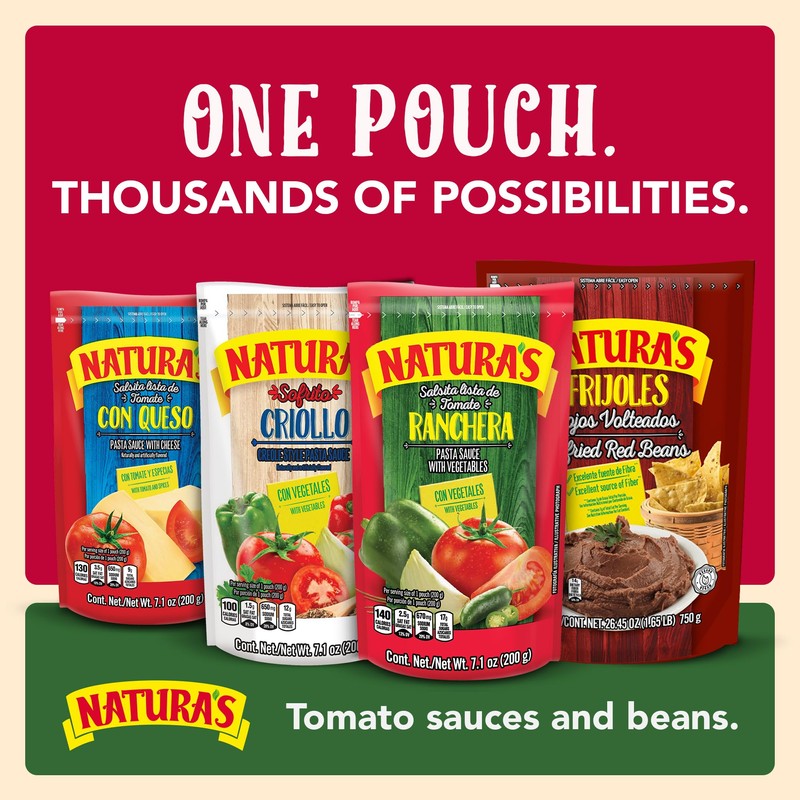 Natura's Refried Red Beans, Ready-to-Eat Vegetarian Refried Beans, Frijoles Rojos