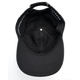 Supreme Trimmer Hat | Black Hat, White Logo | Golf Style Cap