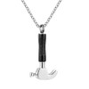 OutstandLong Hammer Urn Necklace for Ashes for Men Cremation Jewelry