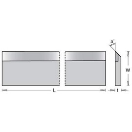 Amana Tool - CTP-140 Carbide Tipped 8 Long x 3/4 Height x 1/8 Wide x 45 Deg Cut Angle