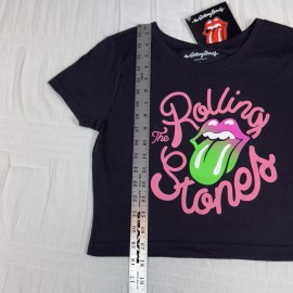 Unbranded Rolling Stones Women's Short Sleeve Crop Top Basic Comfy.