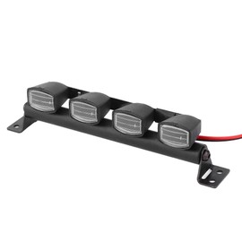 Dilwe RC Roof Lamp Lighting 1:10 Scale RC Crawler Car Roof Light Strip Spotlight Accessories with TRX4 90046 SCX10 Pull Car (4LED)