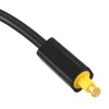 PurYupearl Black Digital SPDIF Optical Audio Splitter 2 Way for