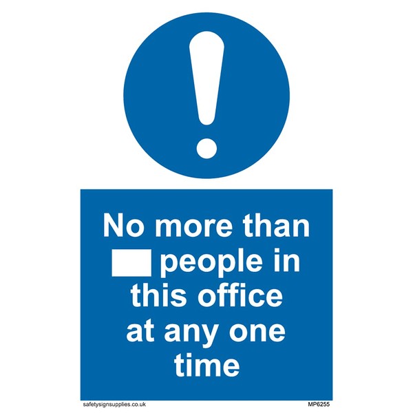 5 Pack - No more than xxx people in this