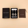 Zinc mecresh Wedding Teardrop Dangle Earrings Crystal Rhinestone Beaded Chandelier