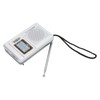 Portable Pocket Radio AM/FM Classic Elegant Design Silver Grey Battery