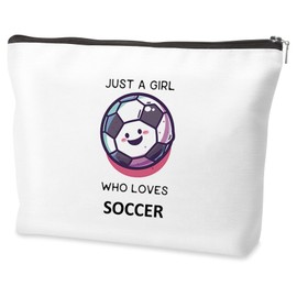 Soccer Gifts for Girls Soccer Coach Gifts Cosmetic Bags for Women Soccer Lover Gift Cosmetic Bags for Teenage Girls Birthday Gifts for Women
