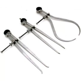 6" Inch Spring Caliper Set of 3 Pieces 150mm - Inside Outside & Divider