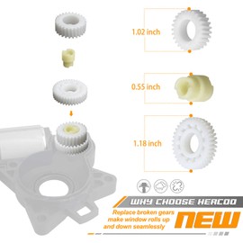 HERCOO - Kit de reparación de regulador de elevación de engranajes para motores de ventana eléctrica compatible con Mazda 3 5 6 CX-7 CX-9 RX8