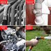 Hose Clamps with Worm Drive, Pack of 8, Clamping Range