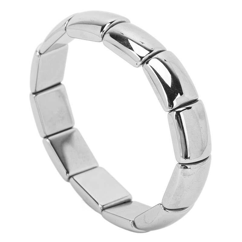 Terahertz Bracelet Rectangle Beads Stretch Bangle Woman Men Bracelet Gift