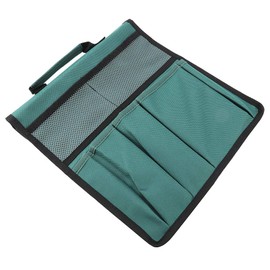 Oumefar Foldable Garden Kneeler Pouch Portable Garden Kneeling Pouch Bag Bench Kneeling Bag Tool with Handle Multiple Storage Stool Pouch (Green)