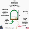 Polly's Hardwood Arch Swing for Birds, Large
