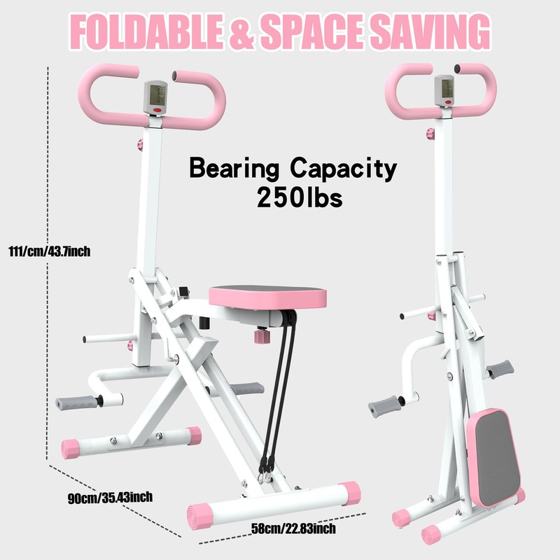 Squat Machine for Home, Core Exercise Machine Foldable Assist Trainer