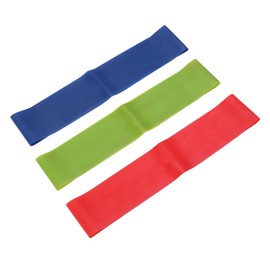 BESPORTBLE 3pcs Portable Elastic Workout Bands Natural Latex Resistance Loop Bands for Yoga and Physical Therapy for Lower Body Strengthening and Toning Random Color