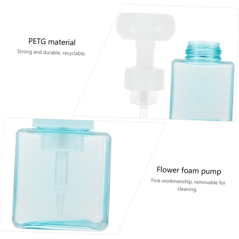 Ipetboom Flower Foaming Dispenser Bottle Refillable Empty Soap Container for