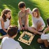 WOODENFUN 2-4 Players Shut The Box Game with 8 Dice