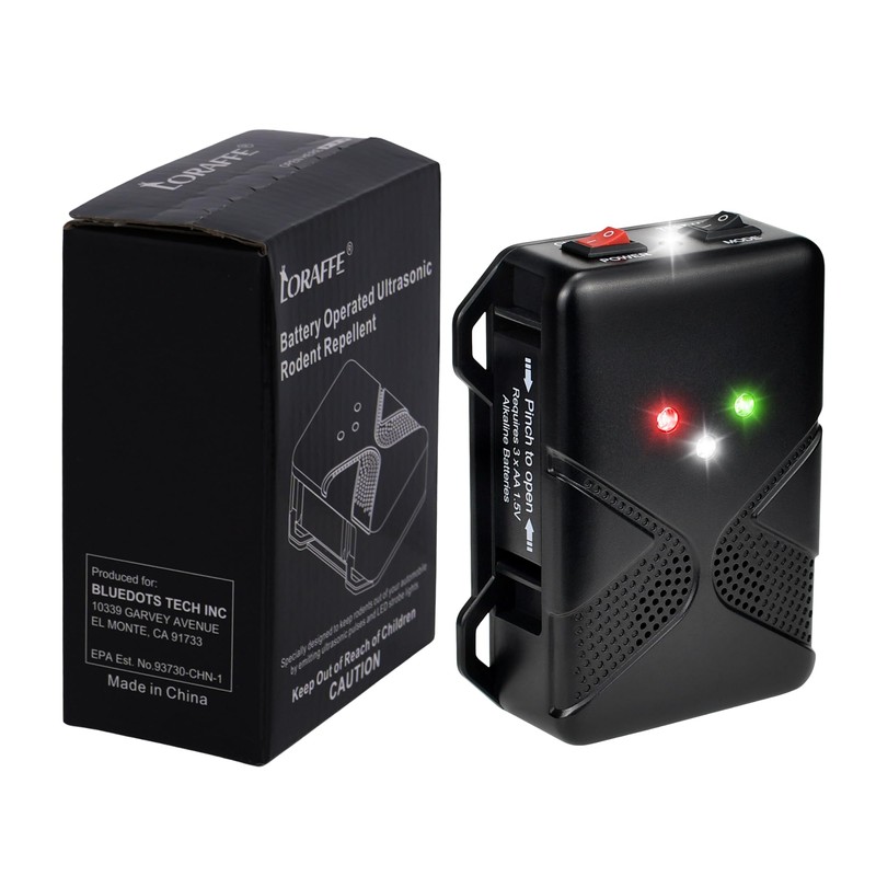 Ultrasonic Rodent Repellent for Car Engine – Battery Powered Under