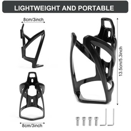 Bike Water Bottle Holder, Ultralight Bicycle Bottle Cage with Screws Tool, Universal Cycling Cup Holder for MTB Road Bike Mountain Bikes Cycling Accessories 2 Pack