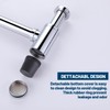 HAMOLER Chrome Round Bottle P-Trap 1 1/4 Adjustable Bathroom Basin