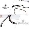 Beaupretty 2pcs Rustic Eyeglass Chain Wooden Bead Strap Retainer Strap