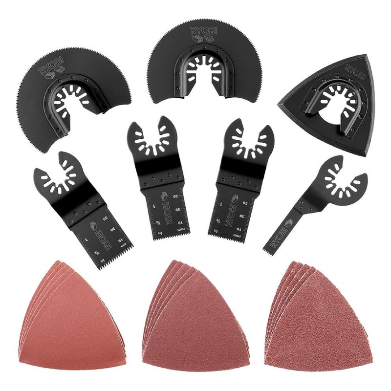 RYOBI 22-Piece Oscillating Blade Set Cut Grind Saw