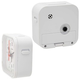 Casio TQ-169-7JF Alarm Clock, White, Analog, Small, Mini Light, Snooze Light