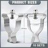 Tandefio 10 Sets Window Well Cover Clips Outside 2.36'' x