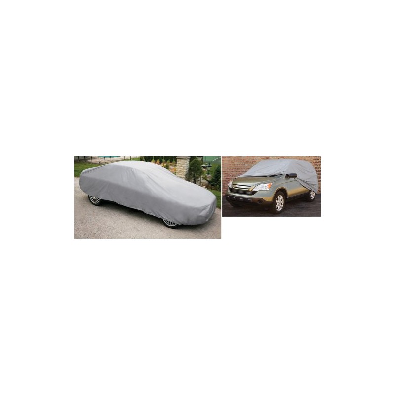 Collections Etc Durable Protective SUV/Car Vehicle Covers Silver Medium