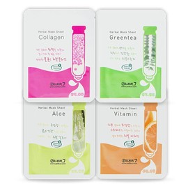 Mask pack, sheet pack, daily pack, vitamin, collagen, green tea pack / 마스크팩 시트팩 1일1팩 비타민 콜라겐 그린티 팩