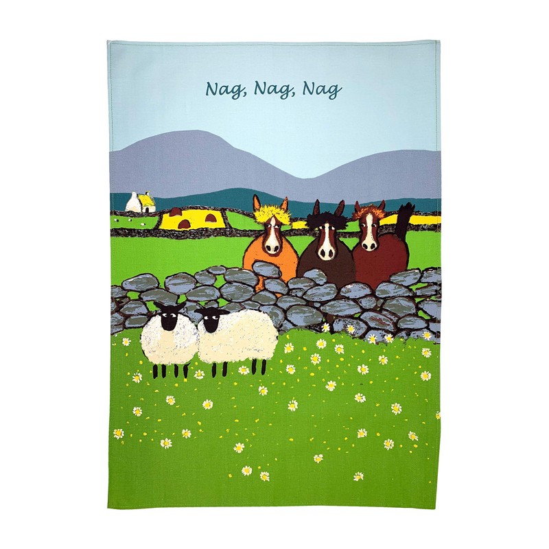 "Nag Nag Nag" Cotton Tea Towel