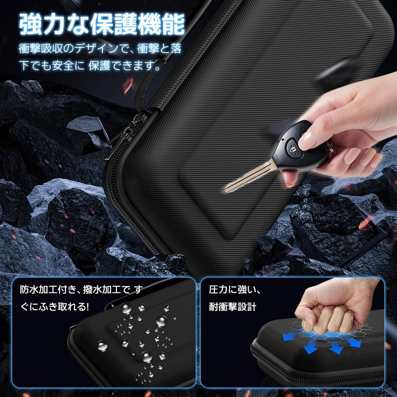 Switch2 Compatible Case, Sungale Protective Cover, Storage Case + Glass