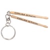 Mini Drum Sticks Keychain Wooden Decoration Accessory Percussion 2 Drumstick