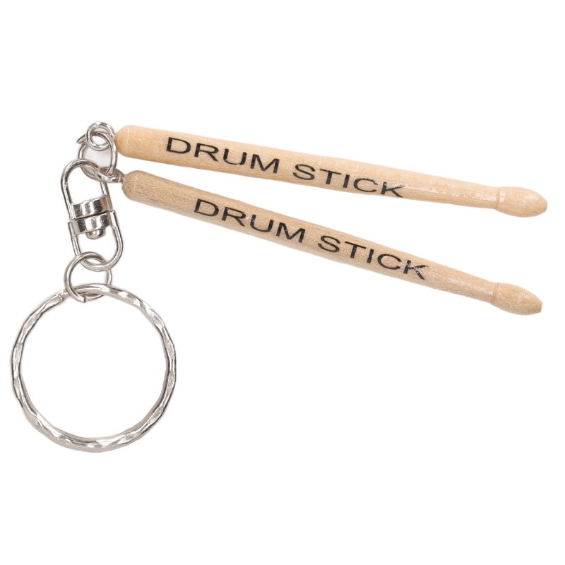 Mini Drum Sticks Keychain Wooden Decoration Accessory Percussion 2 Drumstick
