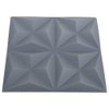 vidaXL Gray Origami 3D Wall Panels - Easy-to-Install Wall Coverings