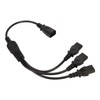 IEC 320 C14 to 3 X C13 Power Cable Universal