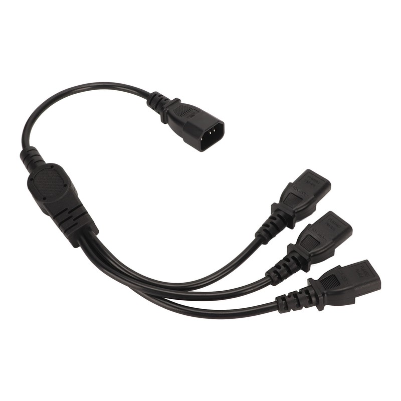 IEC 320 C14 to 3 X C13 Power Cable Universal