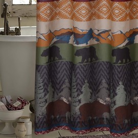 Barefoot Bungalow Black Bear Lodge Bath/Shower Curtain
