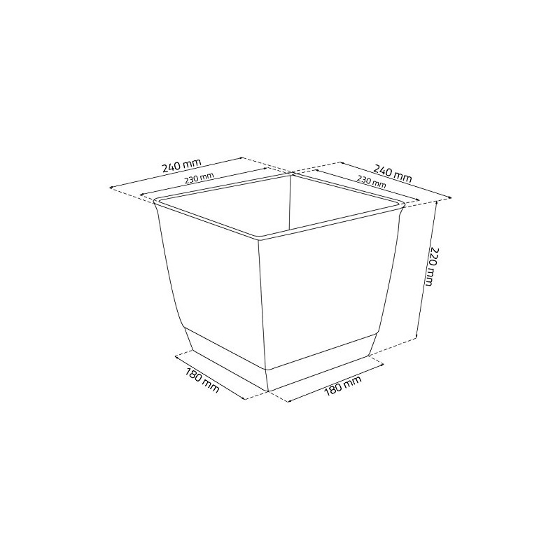 Prosper Plast DRLK250-7529U 25 x 25 x 22 cm "Ratolla"