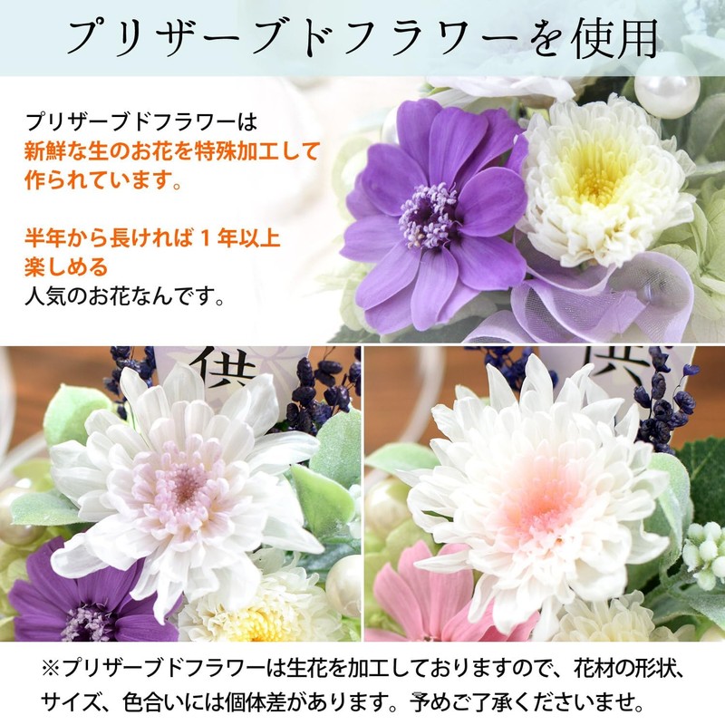 Hanayu Buddha Flowers, Preserved Flowers, Artificial Flowers, White Version, Clear