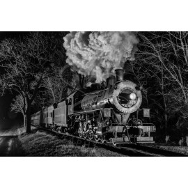 Strasburg Rail Road (N&W) 475  8x12 Black & White Print Metallic Paper