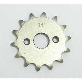 Steel Front Sprocket Compatible with Honda Moto-X 50 CRF-F / 50 XR / 70 CRF-F / 70 XR / 80 CR / 80 CR-RB / 85 CR / 85 CR-RB 14 Teeth WSM FSH-023-14 OEM# 23800-GEL-700