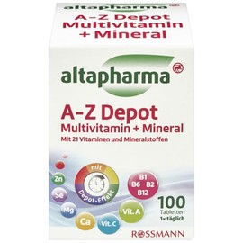 로스만 알타파마 A-Z 종합 비타민+미네랄 타블렛 100개 141g Roshman Altapharma A-Z Comprehensive Vitamin + Mineral Tablets 100 pcs 141g