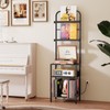 Homsorout Record Player Stand with Vinyl Storage - 5-Tier Turntable
