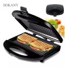 Total Supplier Sandwichera Parrilla Panini Antiadherente Tostadora 2 Placas