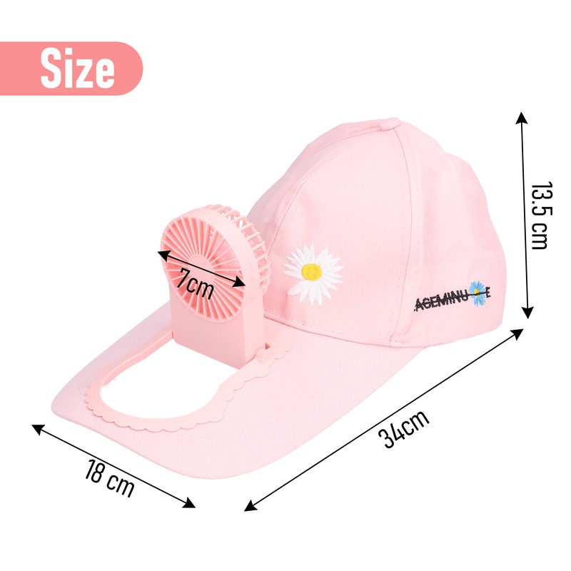 Cooling Fan Hat USB Charging Breathable Shade Sunscreen Fan Hat