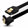 BIGtec SATA Cable 0,1m schwarz gerade/unten