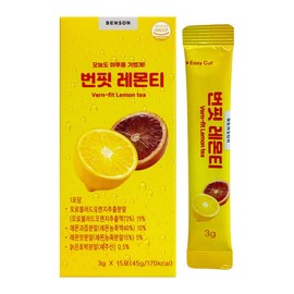 벤슨 번핏 레몬티 3g x 15포 1개 / 써클 Benson Burnfit Lemon Tea 3g x 15 Packs 1 Set / Circle